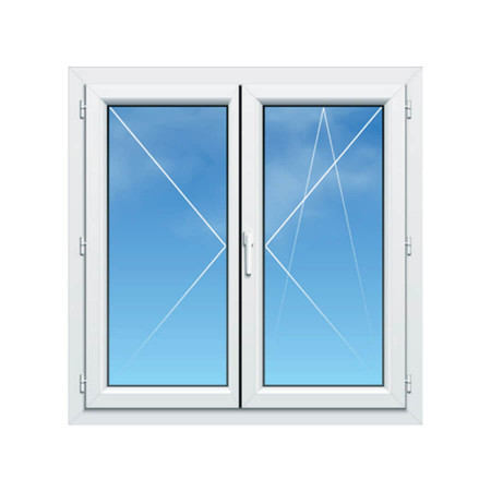 Fenêtre ALU 2 vantaux oscillo battant sur mesure au prix du standard : START&SUN