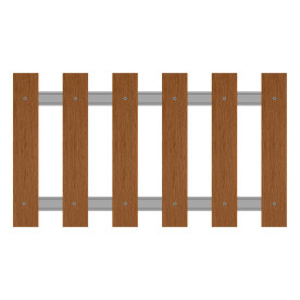 Palines bois résine 80x21 chêne doré