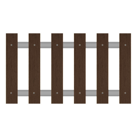 Palines bois résine 80x21 chêne foncé