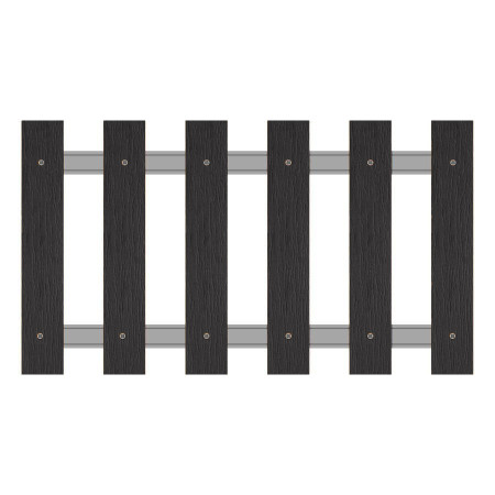 Palines bois résine 80x21 gris