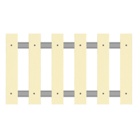 Palines bois résine 80x21 ivoire