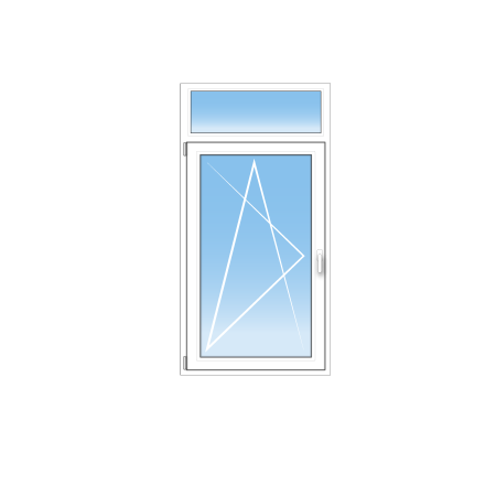 Fenêtre PVC 1 vantail oscillo battant...