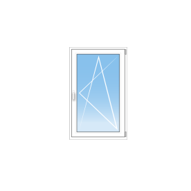 Fenêtre PVC 1 Vantail oscillo battant tirant gauche, tirant droit