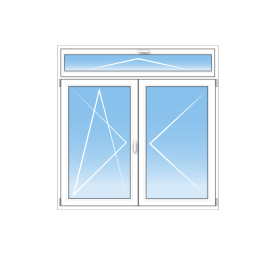 Fenêtre PVC 2 vantaux oscillo battant à soufflet sur mesure au prix du standard plusieurs coloris
