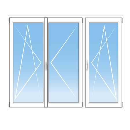 Porte-fenêtre PVC sur mesure 3...