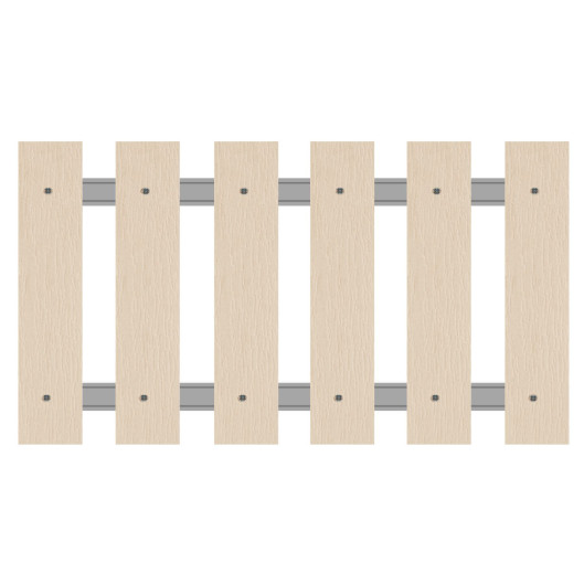 Palines bois résine 100x21 ivoire
