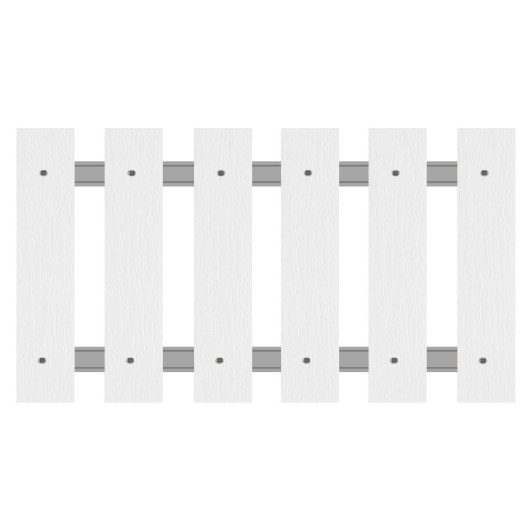 Palines bois résine 120x21mm blanc