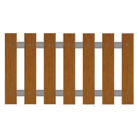 Palines bois résine 80x21 chêne doré