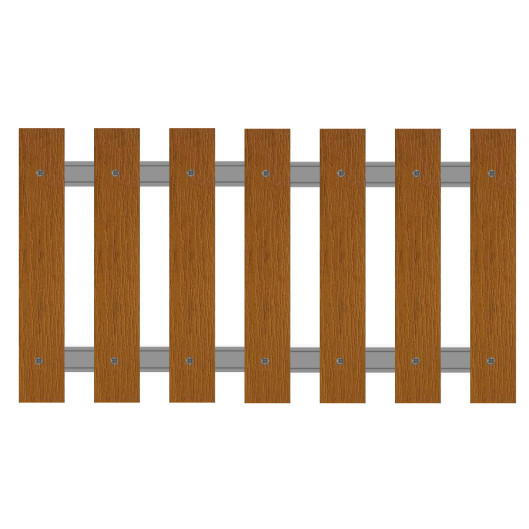 Palines bois résine 80x21 chêne doré