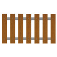 Palines bois résine 80x21 chêne doré