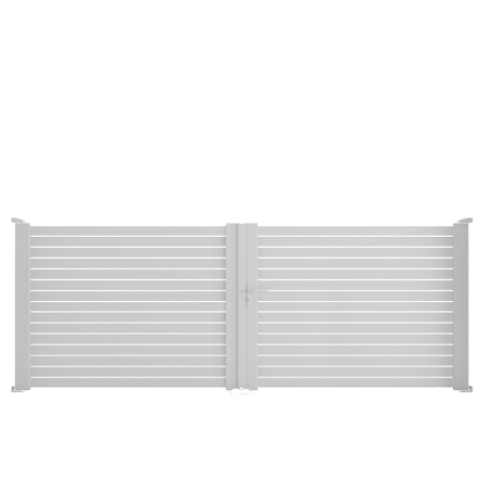 Portail à battant en aluminium sur mesure artnsun modèle Chardieu