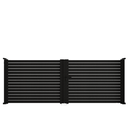 Portail à battant en aluminium sur mesure artnsun modèle Chardieu