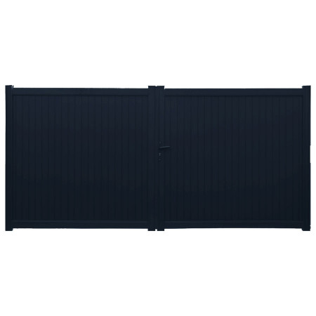 Portail aluminium battant design modèle Combaret.