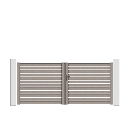 Portail Battant Aluminium START&SUN -...