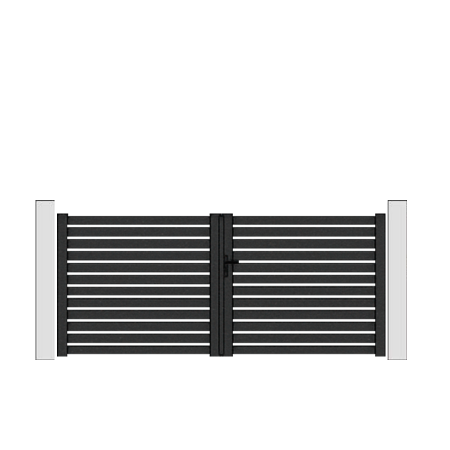 Portail Battant Aluminium START&SUN -...