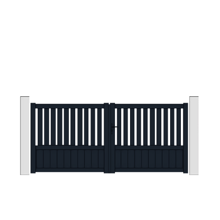 Portail design aluminium a ventaux. Portail battant modèle Chambotte